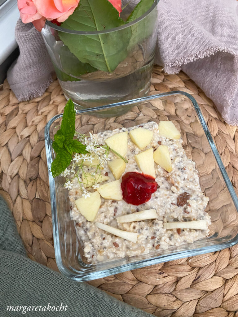 Overnight Oats mit Erdnussmus