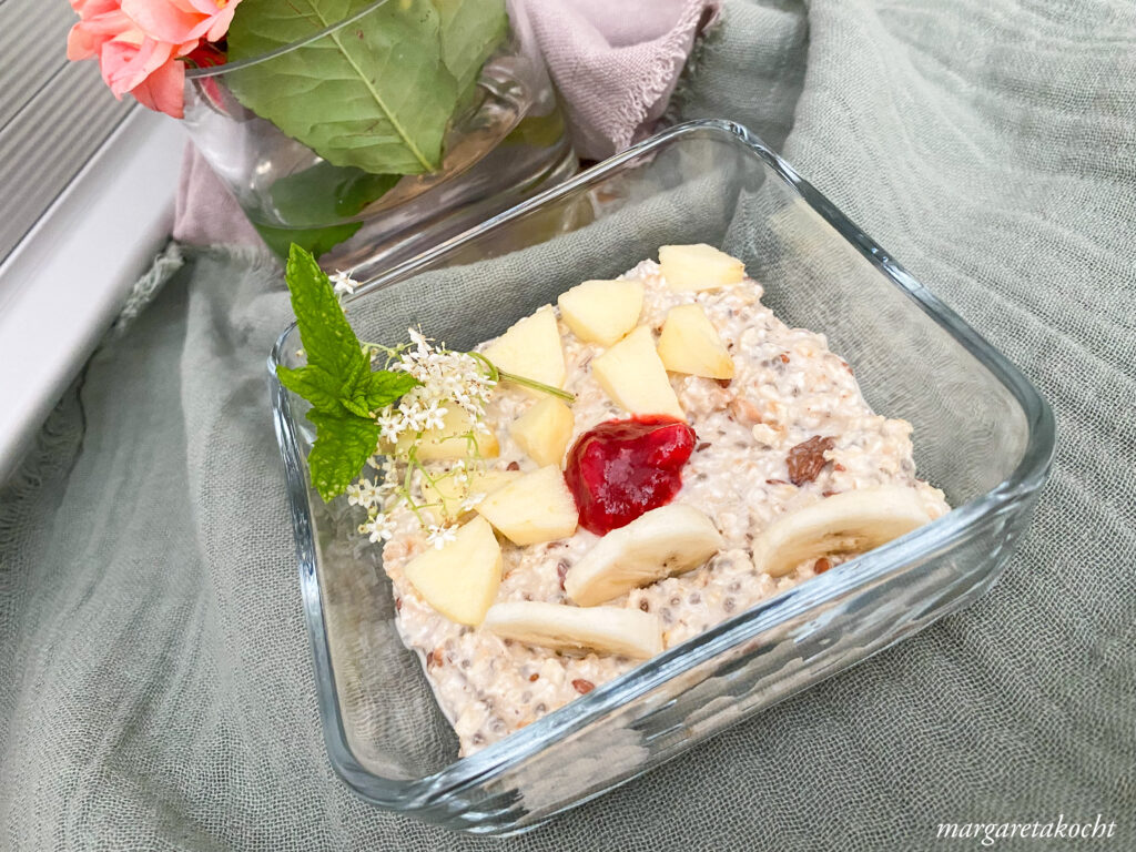 Overnight Oats mit Erdnussmus