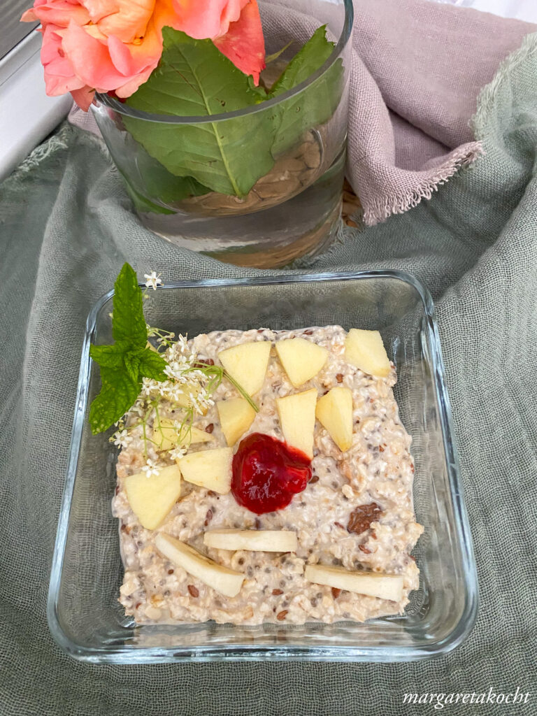 Overnight Oats mit Erdnussmus