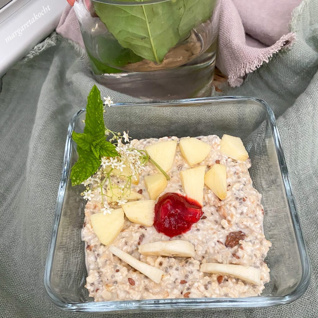 Overnight Oats mit Erdnussmus