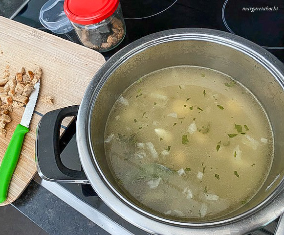 cremige Knoblauchsuppe