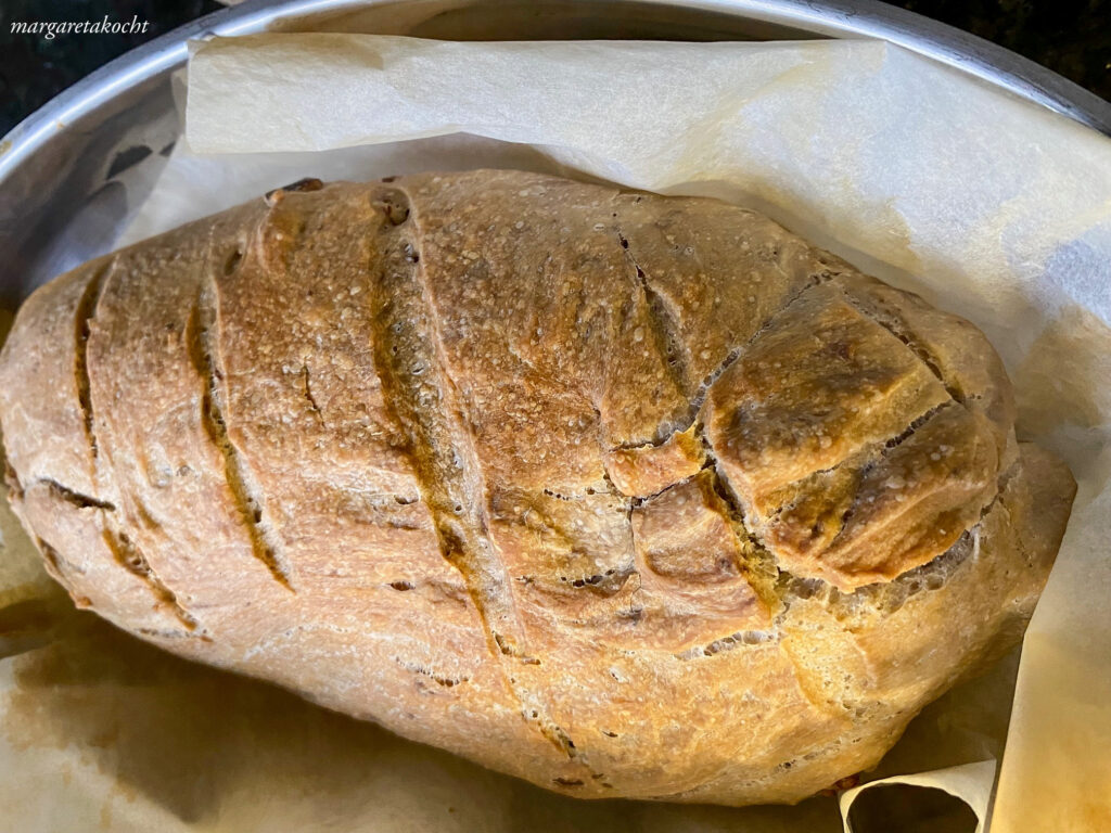 rustikales Ciabatta mit Walnüssen